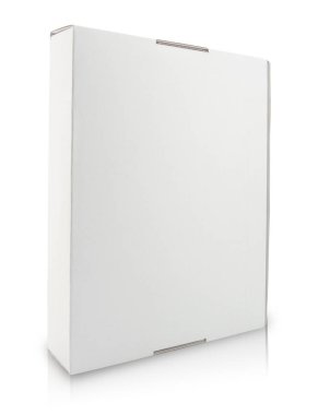 Beyaz arkaplanda boş kutu