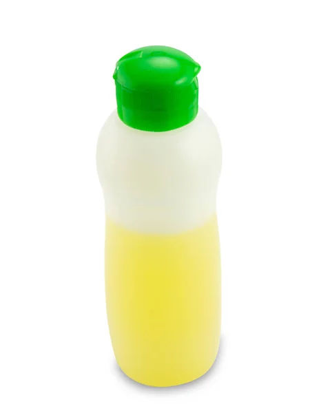 Bottiglia Plastica Isolata Sfondo Bianco — Foto Stock