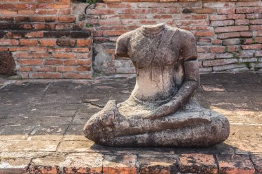 Eski kalıntıları Buda Ayutthaya, Tayland