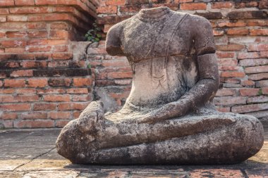 Eski kalıntıları Buda Ayutthaya, Tayland