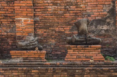 Eski kalıntıları Buda Ayutthaya, Tayland