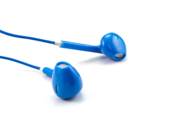 Earphones White Background — Stock Photo, Image