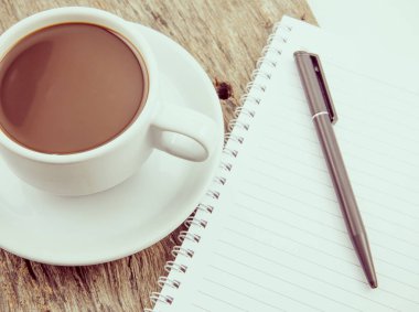 Kahve, dikkat, ahşap tablo