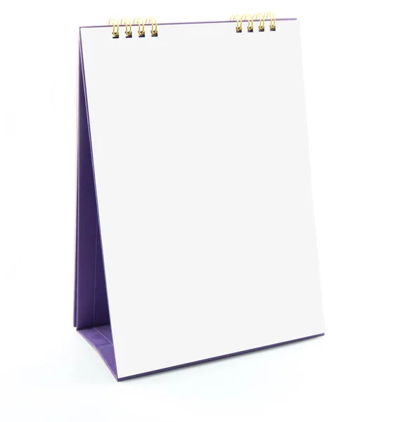 白で隔離される卓上カレンダー — ストック写真