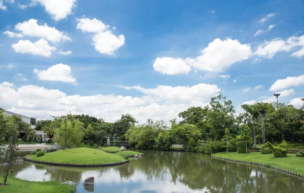 Spring Park Lago Parque Primavera Paisaje Primavera — Foto de Stock