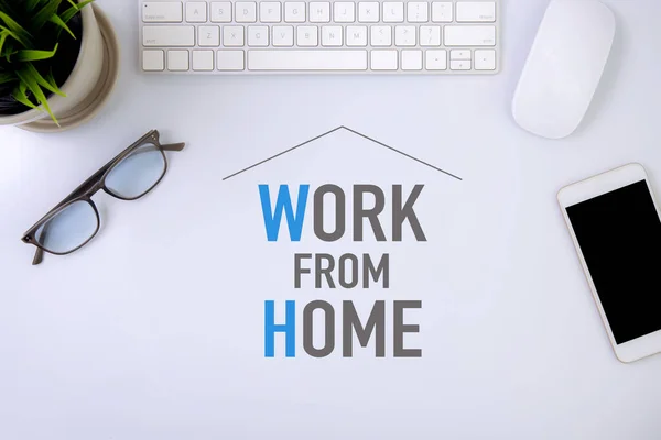 Work from home concept, protection pandemic of covid-19 with quarantine and work at home, communication and internet, social distancing for protect with infection and outbreak of coronavirus.