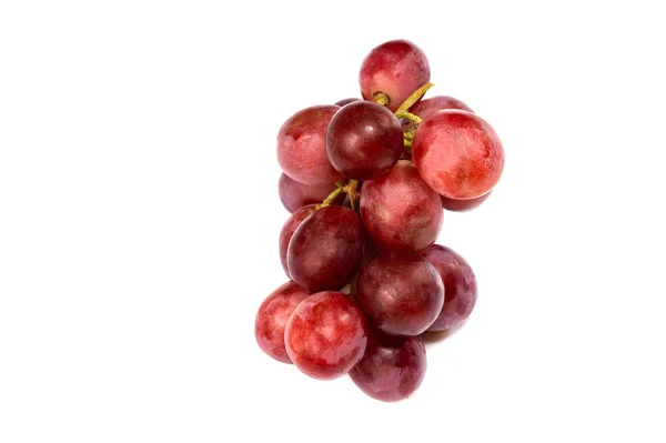 Ramo de uva roja rosa sobre fondo blanco —  Fotos de Stock