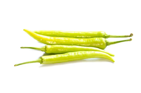 Fresh green sweet banana peppers — Stock Photo, Image