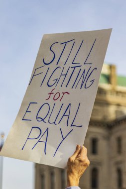 Eşit haklar ve Donald Trump 'ın seçilmesini protesto eden bir Slater Rallisi. 