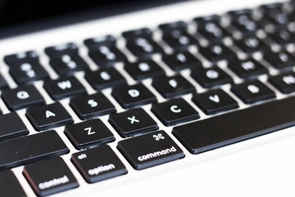 Mac book Keyboard in focus. — Stock Photo, Image