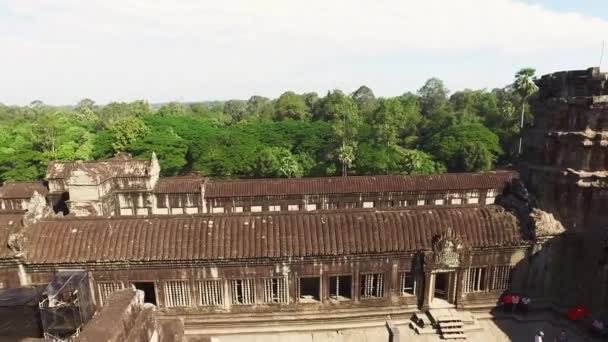Ankor Wat pohled shora — Stock video