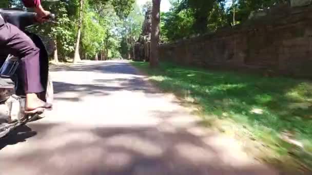 Road at Angkor Wat, Cambodia — Stock Video