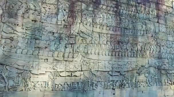 Temple Bayon bas-relief — Video