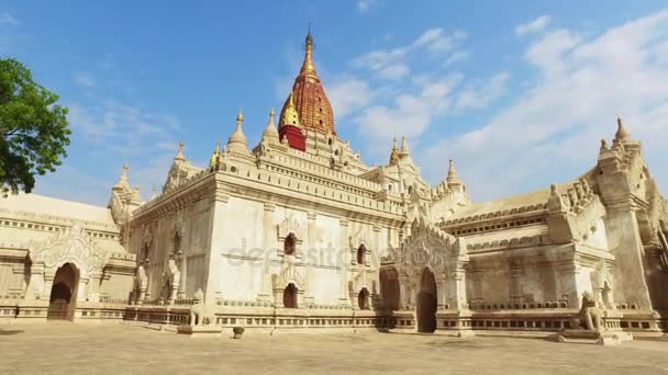 Tempio di Ananda Phaya a Bagan — Video Stock