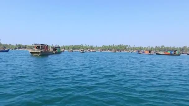 Gyeiktaw fishing village in Myanmar — Stock Video