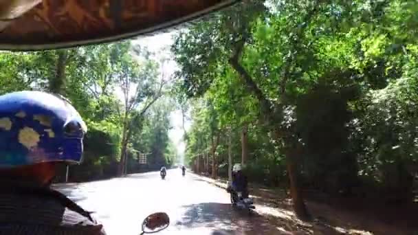 Strada per Siem Reap, Cambogia — Video Stock