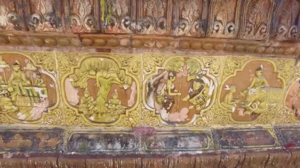 Shwedagon Pagoda ornamenti, Myanmar — Video Stock