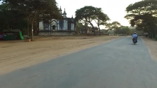 Carretera Bagan a Zona Arqueológica — Vídeos de Stock