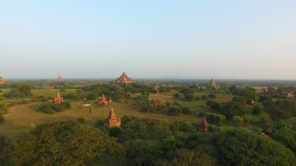 Храм Дхаммаяньи в Багане, Мьянма — стоковое видео