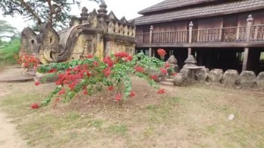 Bagan eski manastırın Myanmar