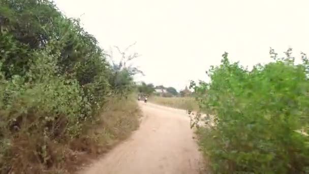 Myanmar, rida på Bagan road — Stockvideo