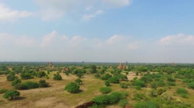 Bagan manzara panoramik manzaralı 