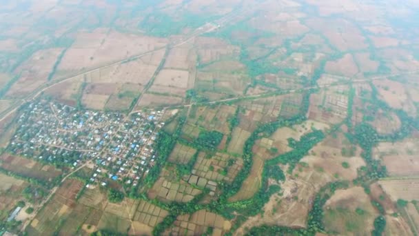 Θέα από το αερόστατο ζεστού αέρα, Bagan — Αρχείο Βίντεο