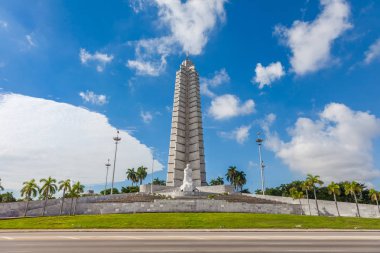 Havana, Küba-Ekim 07, 2016. Jose Marti abide Devrim Meydanı üzerinde 07 Ekim 2016'nda Havana.