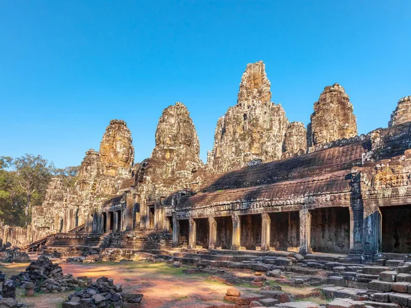 Байонский Древний Храм Анкгор Последняя Столица Империи Кхмеров Известный Богато — стоковое фото