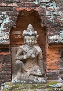 Myanmar. Htilo Minlo Tapınağı arkeolojik bölge eski Bagan, Dekorasyon