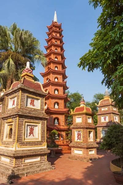 Vietnam Hanoi Tran Quoc Tapınağı Pagoda Şehrin Eski Pagoda Çin — Stok fotoğraf