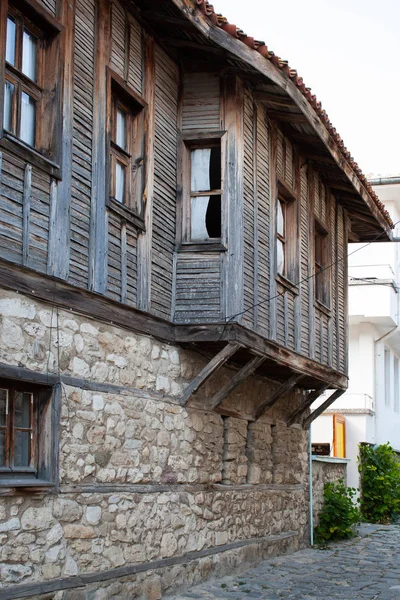 Nesebar Bulgaria July 2012 Old Town Nesebar Authentic Wooden Facade — Stockfoto