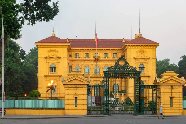 Presidential Palace Vietnam Style French Colonial Architecture Early Morning Dinh — Stock Photo, Image