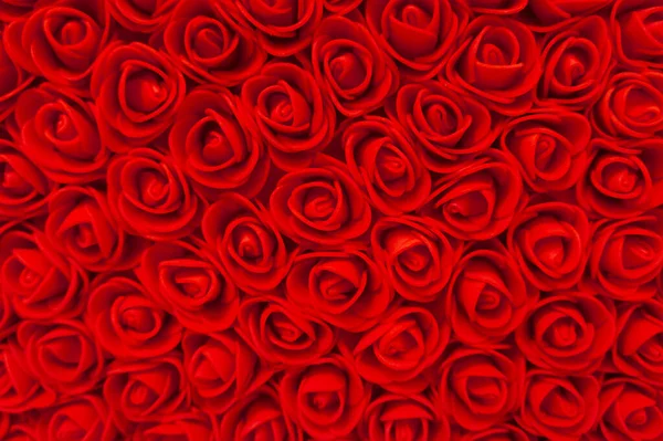 Muchas Rosas Rojas Pequeñas Fondo Textura Patrón Elemento Para Diseño —  Fotos de Stock