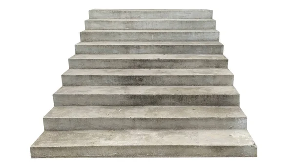 Geniş beton merdiven. beyaz arkaplanda izole
