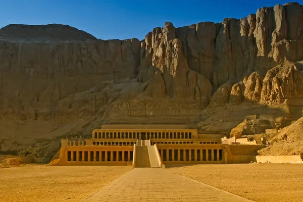 Templo Mortuorio Reina Hatshepsut Ribera Occidental Del Nilo Egipto — Foto de Stock