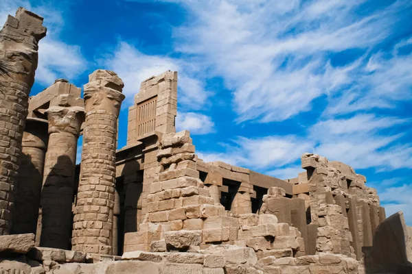 埃及卢克索的Karnak神庙 卡诺克露天博物馆 — 图库照片