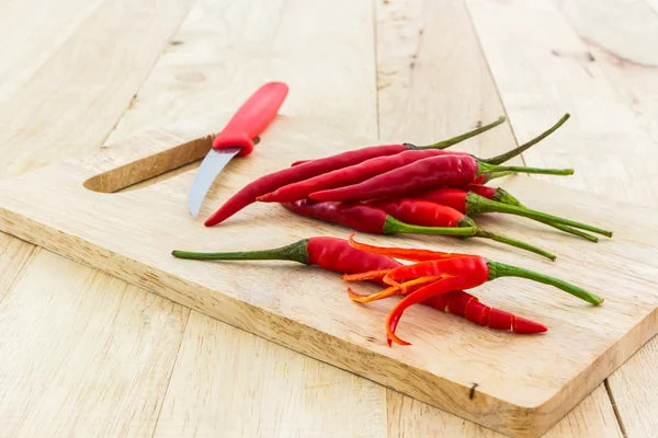 Rote Chili- oder Chilischote. — Stockfoto