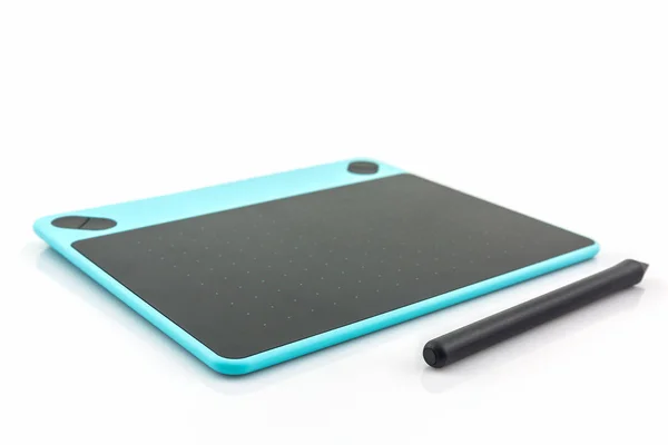 Digital graphic tablet and pen. — Stock Photo, Image