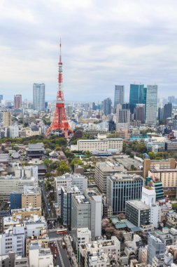 Tokyo tower cityscape Japonya.