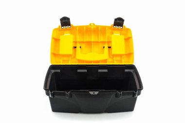 Sarı araç kutusu, plastik araç kutusu.