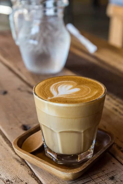 Café capuchino o café con leche . — Foto de Stock