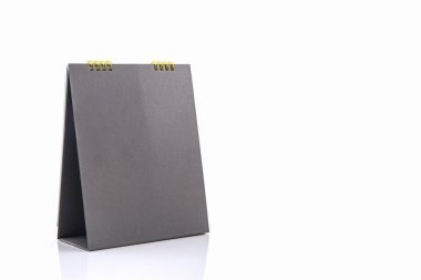 Boş kağıt masa sarmal takvimi.