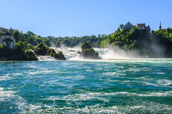 Pemandangan Rhine Falls (Rheinfalls ). — Stok Foto