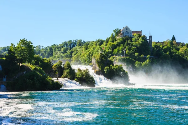 Pemandangan Rhine Falls (Rheinfalls ). — Stok Foto