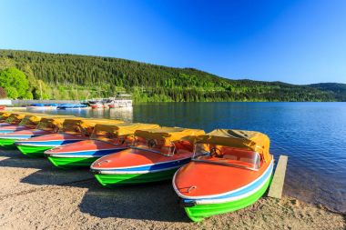 Göl Titisee Neustadt Kara Orman. 