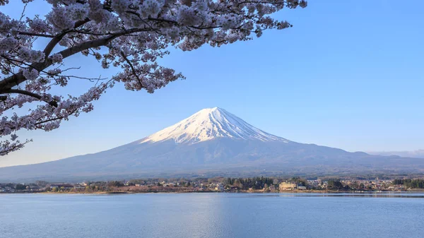 Mount fuji at Lake kawaguchiko in the morning. — Stock Photo, Image