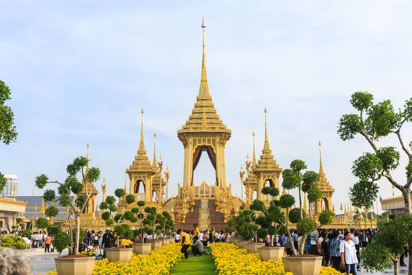 Das königliche Krematorium seiner Majestät verstorbener König bhumibol adulyade — Stockfoto