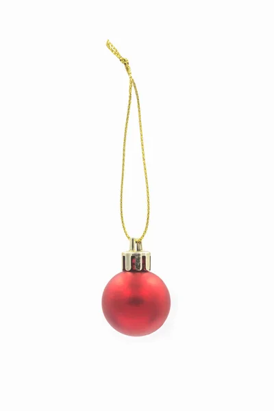 Rote Weihnachtskugel. — Stockfoto