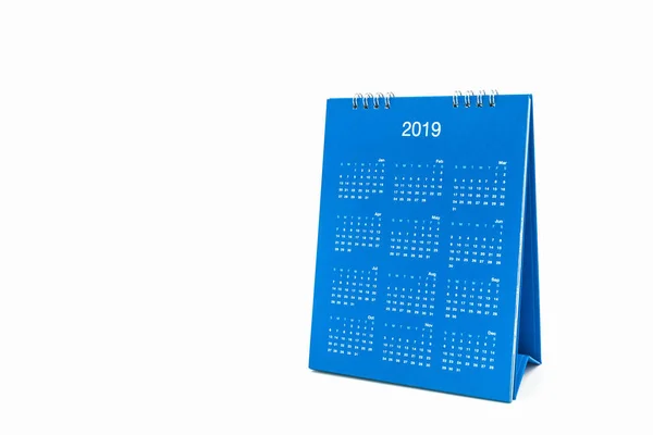 Paper desk spiral calendar 2019. — Stock Photo, Image